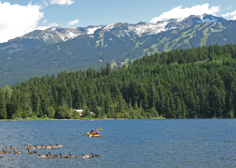 Paddling in Whistler Canada