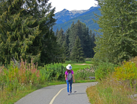 Walking in Whistler Canada